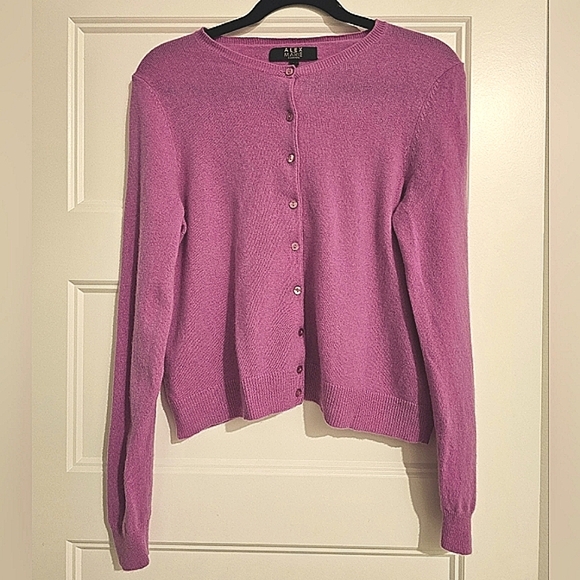 Alex Marie Cashmere Cardigan sz large - Picture 3 of 5